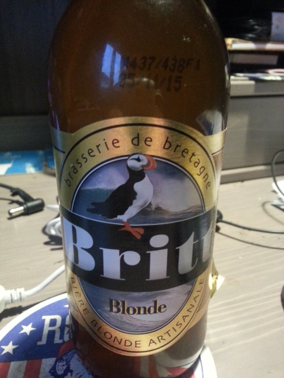Britt blonde bier etikett vorderseite